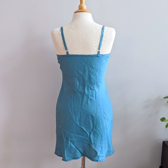 Teal and Black Short Dress - M - Picture 8 of 10